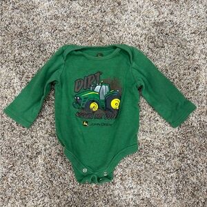 John Deere Green Tractor Baby Bodysuit